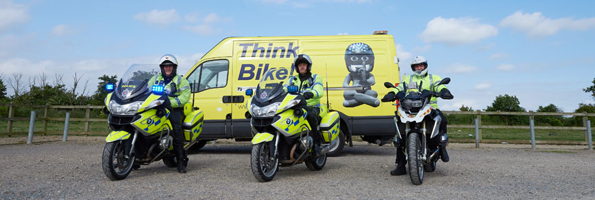 Essex Hugger van and Police bikes