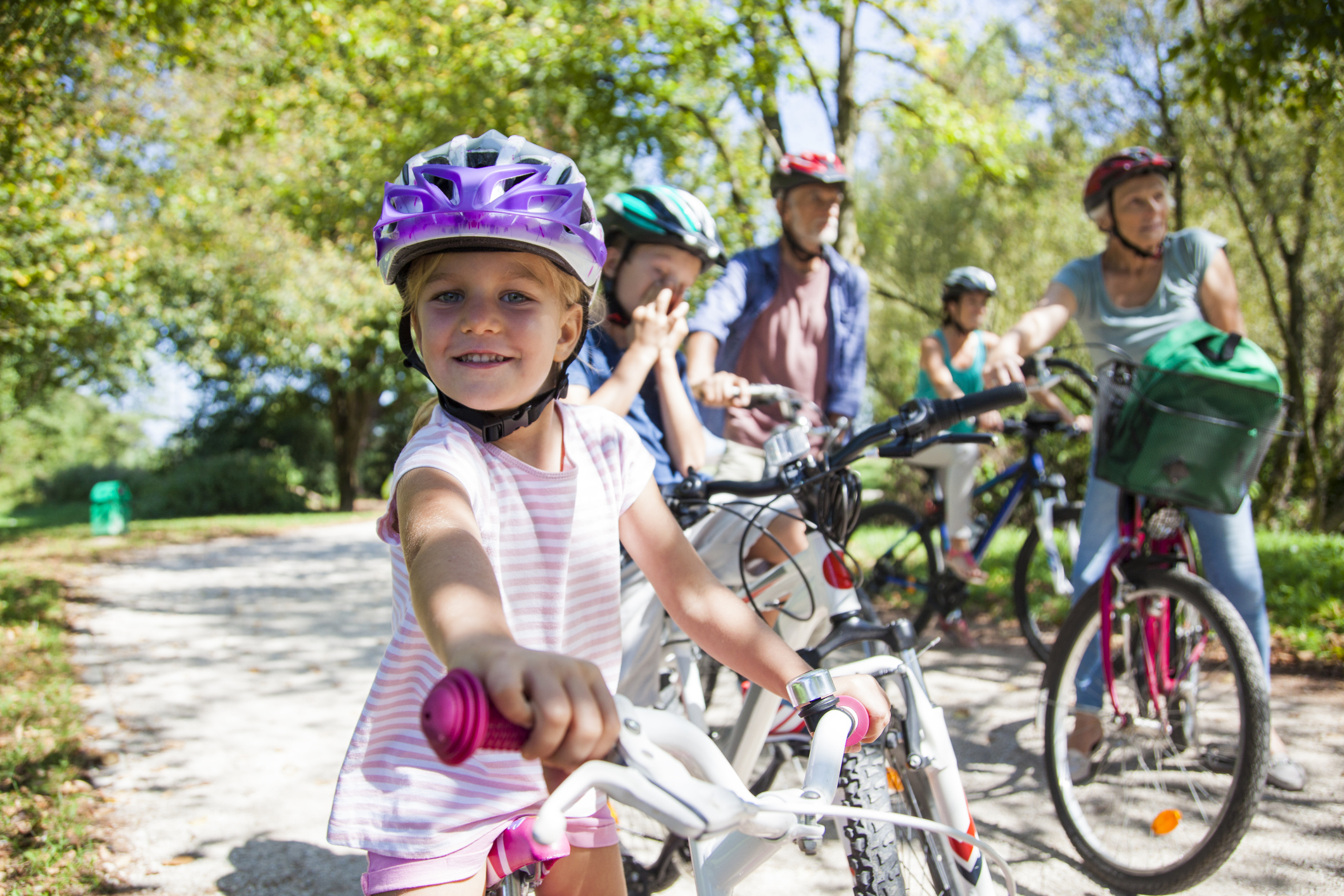 Family cycling