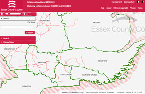 Traffweb - collision data map