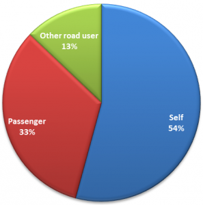 Collision data pie chart