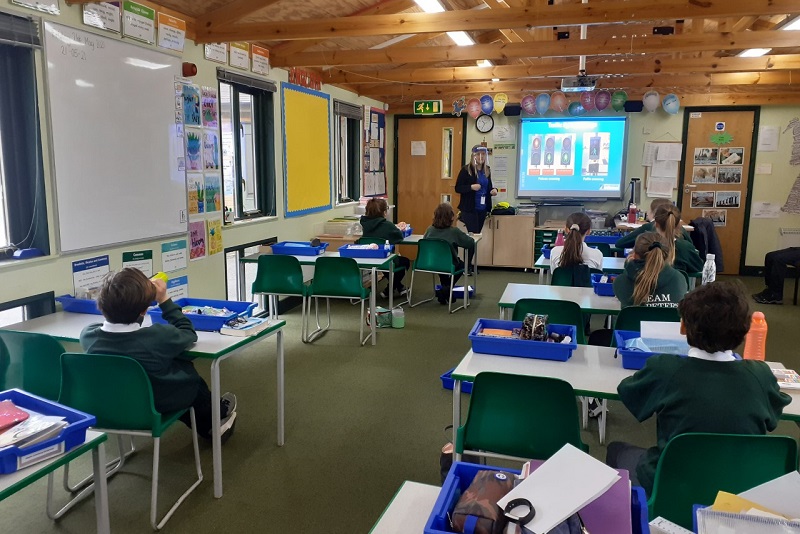 Road safety education being delivered during Global Road Safety Week